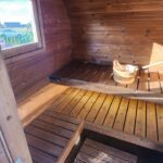 saun haagisel lava ja puukeris – saunapeo saun